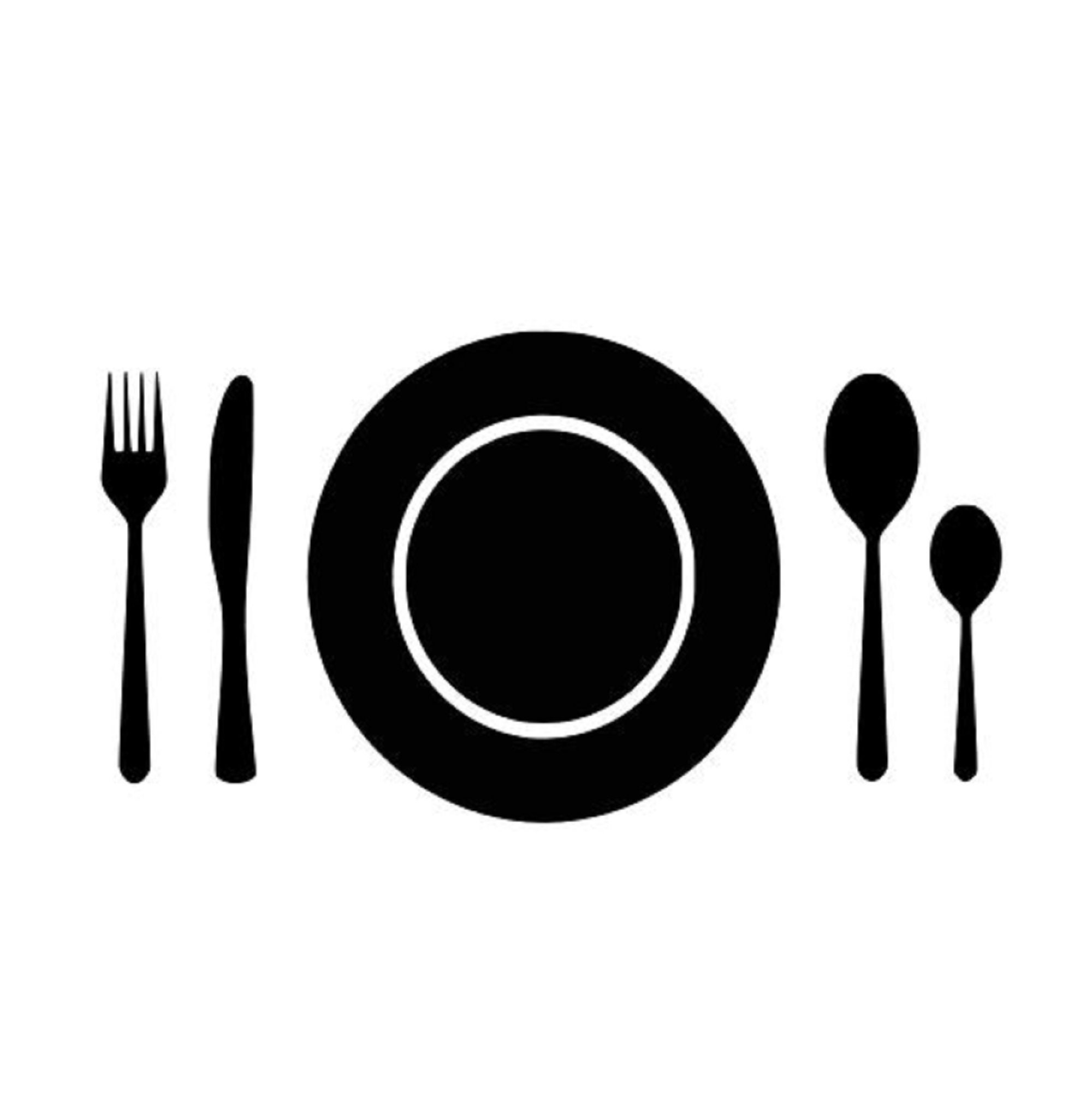 Clipart Dinner Svg Table Set Up SVG Lunch Svg Dxf Cutlery Svg Files for