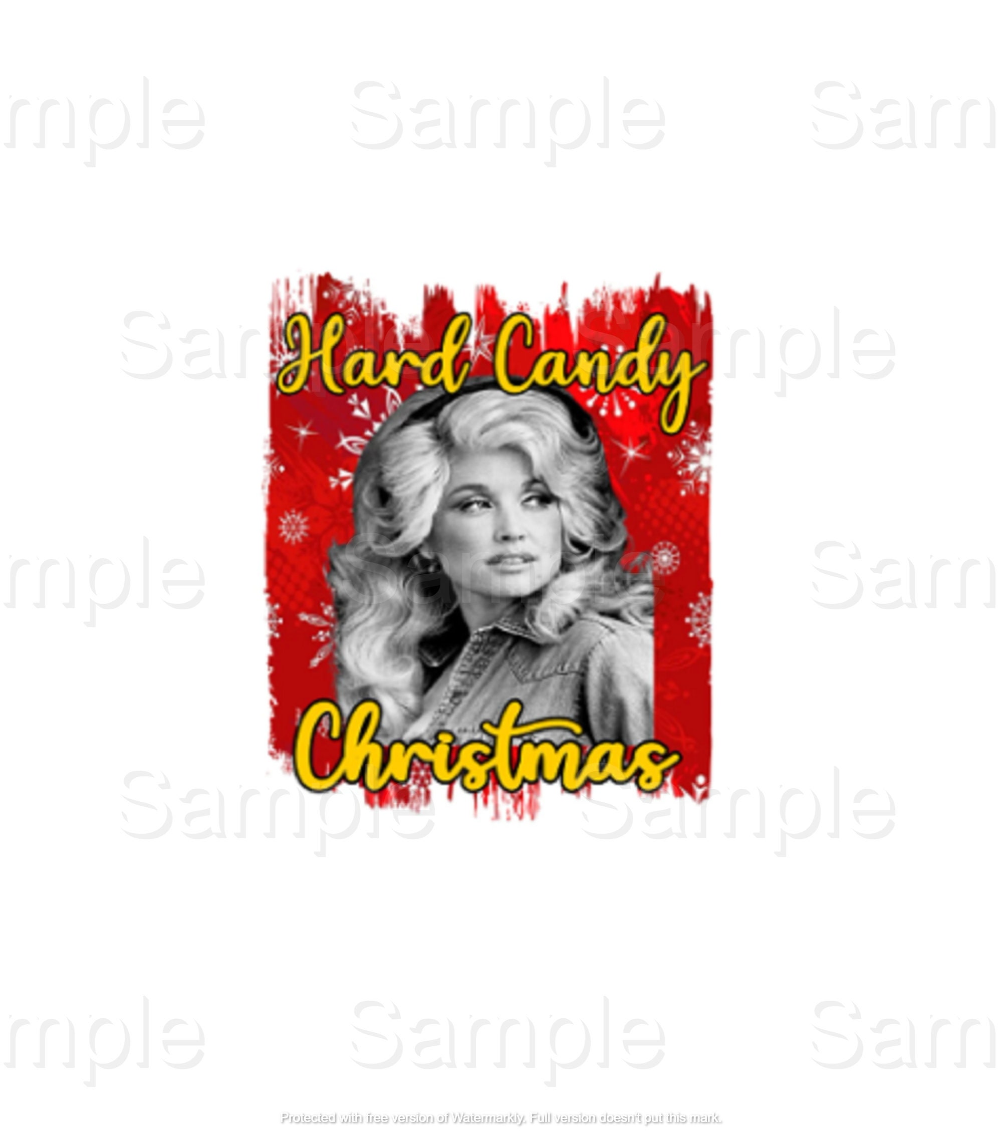Dolly Parton Hard Candy Christmas Sublimation Png File Digital Etsy