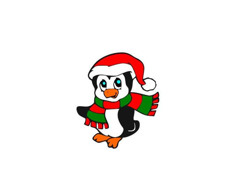Download Penguin svg Christmas svg files SVG DXF EPS cutting | Etsy
