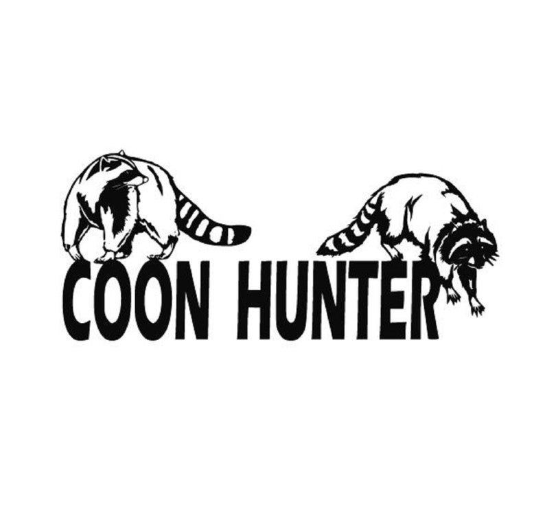 Coon dog svg raccoon svg coon hunter svg coon hunting svg | Etsy