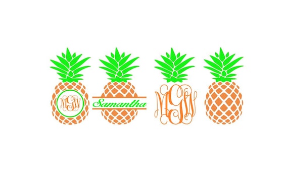Download Pineapple SVG Files Pineapple Monogram Svg Pineapple ...