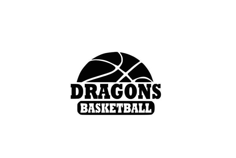 Dragons svg, Dragons Basketball svg, Basketball svg, SVG, DXF, EPS, Silhouette Studio, Cut Files, Digital Cut Files, Cricut, Dragons shirt image 1