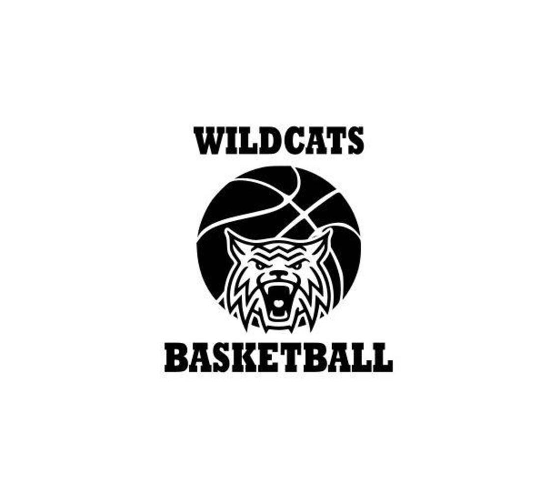 Wildcats Basketball Mascot College School SVG File Cutting Etsy