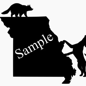 Missouri coon honden jacht snijden bestanden silhouet SVG, vinyl gesneden bestanden, voor Cameo en Cricut Explore machines
