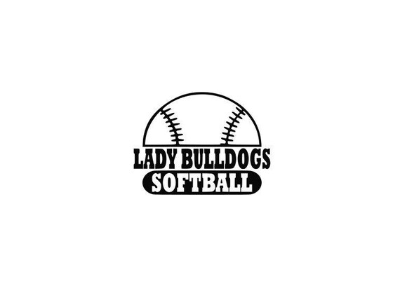 Lady Bulldogs Svg Bulldogs Softball Svg Softball Svg SVG | Etsy