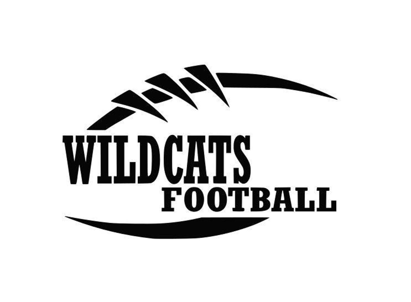 Wildcats Football High School College SVG File Cutting DXF Etsy
