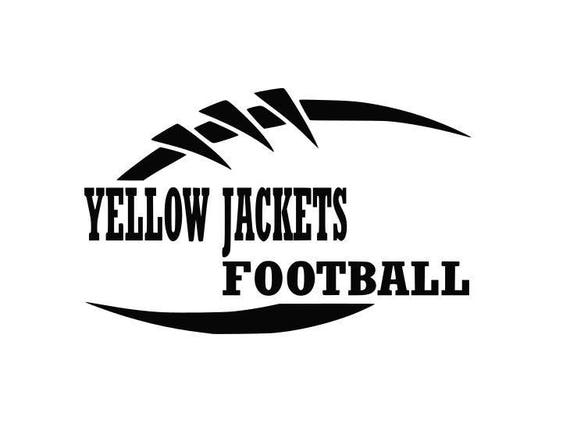 Yellow Jackets Football high school college SVG File Cutting, DXF, EPS  design, cutting files for Silhouette Studio Cricut Design space Sport
