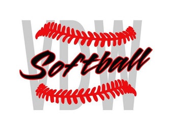 softball stitch svg, softball cut file, softball clipart, softball vector softball silhouette love softball svg Cricut softball design