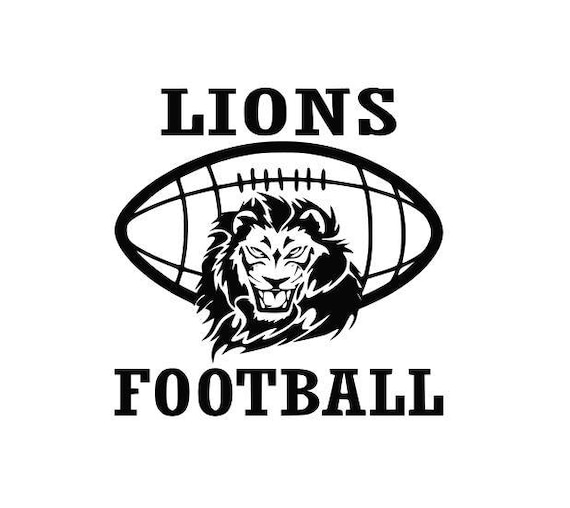 Lions Football Logo, Vector Format