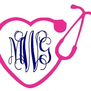 stethoscope svg, stethoscope monogram, nurse monogram svg, nurse life svg nursing svg file healthcare svg medical svg nursing svg cna svg
