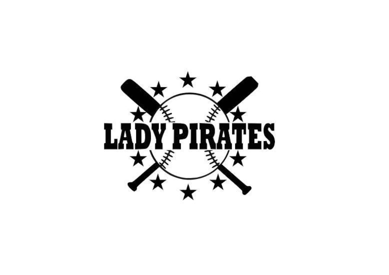 Lady Pirates Svg Pirates Softball Svg Softball Svg DXF EPS | Etsy