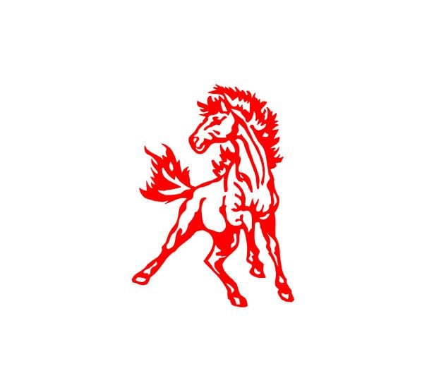 Mustang, Mustang svg, Mustang Mascot, High School Team, Svg, Dxf, Eps, Ai Silhouette Studio Cricut Design space Cut Files Sport