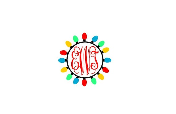 Download Christmas Lights Svg Christmas Monogram Christmas Svg Svg Etsy