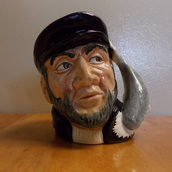 ROYAL DOULTON TOBY Jug Small 4" Captian Ahab D6560 Artist Gary Sharp 1959-1984