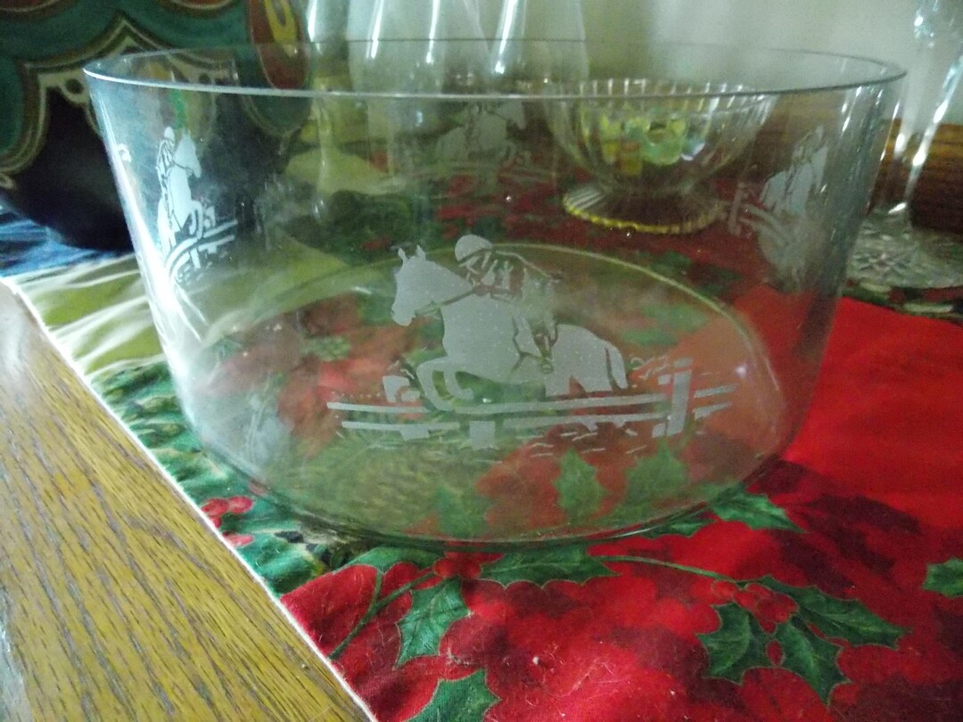 Equestrian Show Rider Jumper Glass Etchings - Etsy