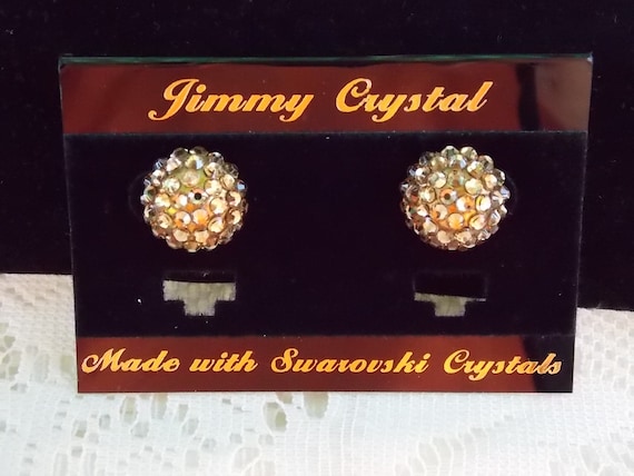 Jimmy Crystal Made With Swarovski Crystals Gold Color 