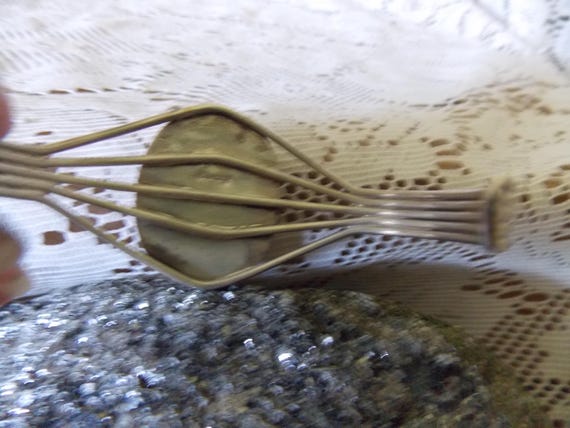 Native American Handcrafted Cuff Rodecrosite Ston… - image 5