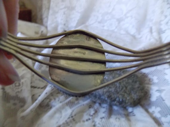 Native American Handcrafted Cuff Rodecrosite Ston… - image 4