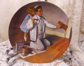 The Painter 1983 Norman Rockwell Heritage Collection Bradford Exchange Edwin M Knowles Fine China