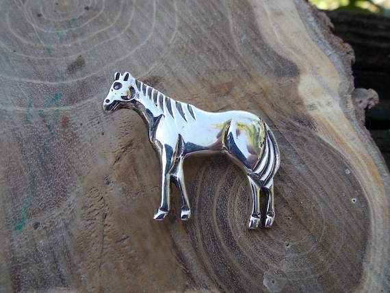 Native American Handcrafted Sterling Silver Horse… - image 1
