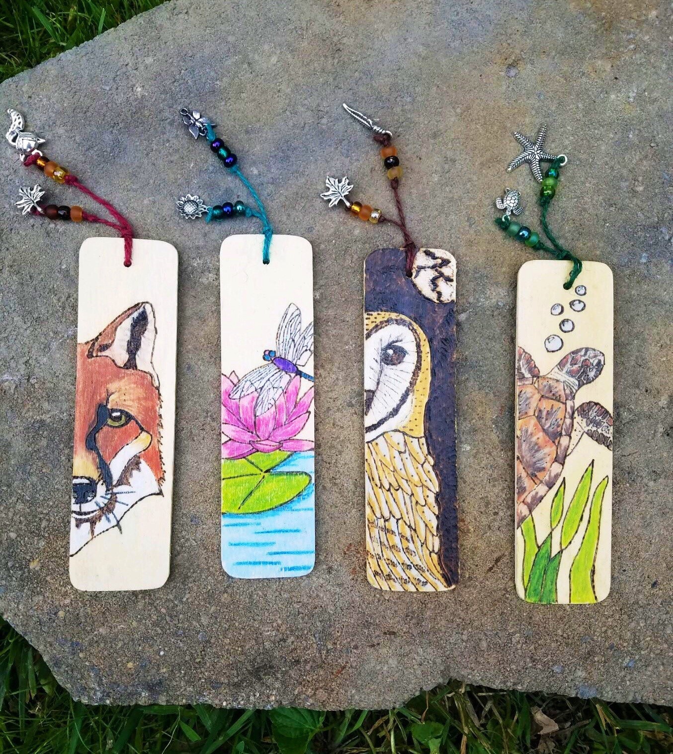 Nature bookmarks wood burned unique bookmarks owls fox Etsy Nature bookmarks wood burned unique bookmarks owls fox Etsy