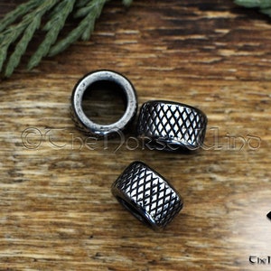 Viking Beard Beads, Stainless Steel Hair Beads, Viking Beard Rings, Medieval Dwarven Beard Norse Dreadlocks, Asatru Viking Jewelry