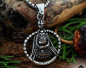 Viking Freya Necklace, Norse Goddess Amulet from Aska, Stainless Steel Freya Pendant, Norse Mythology, Pagan Scandinavian Viking Jewelry