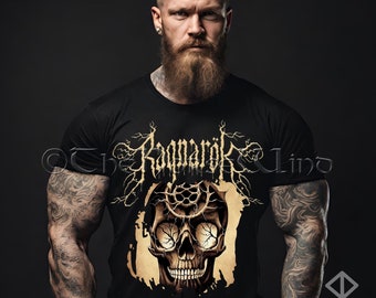 Maglietta Viking Ragnarök, maglietta mitologia norrena, maglietta teschio Draugr, maglietta unisex guerrieri nordici, regalo vichingo, maglietta norrena Ragnarok