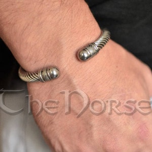 Viking Bracelet, Stainless Steel Torque Viking Torc Cuff Bangles, Ragnar Bracelet, Norse Jewelry, Viking Jewelry image 5