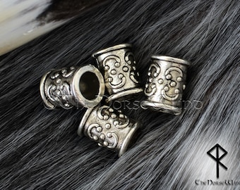 Beard Beads 2 PCS Viking Hair Rings Celtic Dreadlock Beads Beard Rings, Dwarven Hair Rings, Celtic Jewelry Viking Jewelry Norse