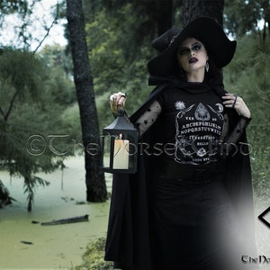 Spirit Board T-Shirt, Witch Ouija Board T-Shirt in Black, Witch Gothic Tee, Wiccan Clothing Witches Gift - Pagan Tee Shirt, Unisex / S - 5XL image 6