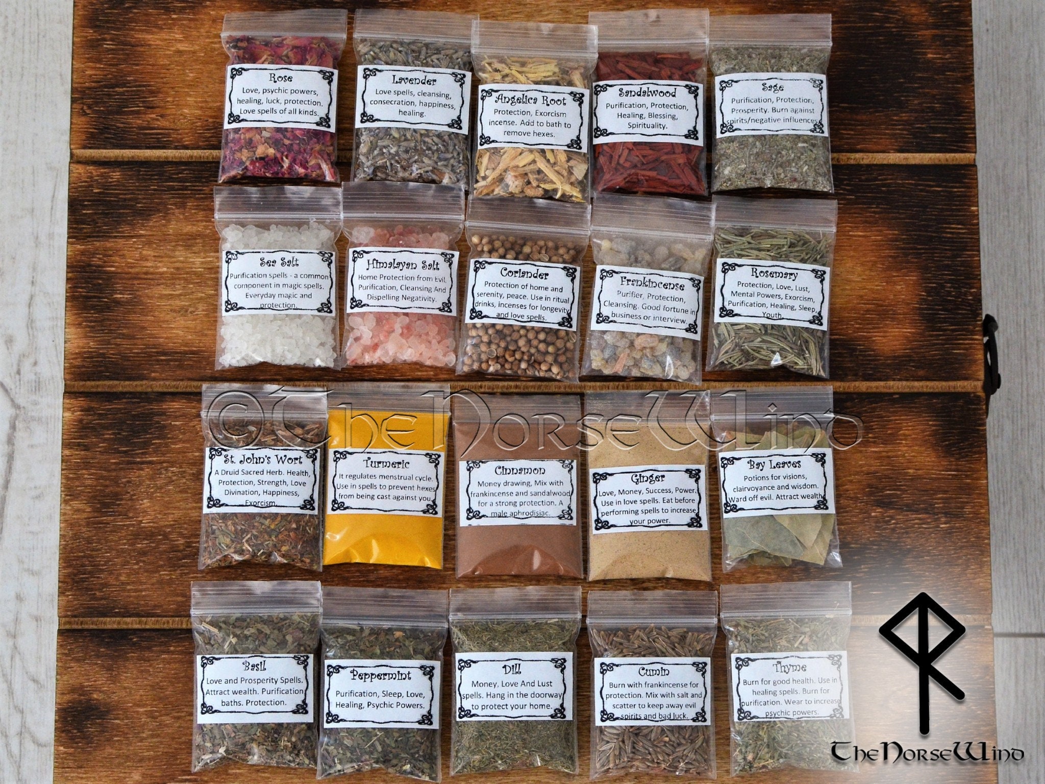 Witchcraft Kit ADVANCED | Witchcraft Herb Kit 20 Large Botttles Herbs for  Witchcraft Box | Wiccan Herbs and Flowers | Wicca Herbs Set | Sage Cande 
