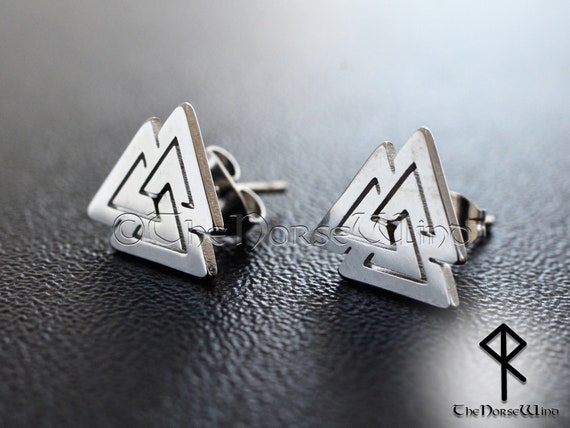 Wolf oorbellen Sterling zilver Viking creolen Wolf oorbellen Sterling zilver Viking creolen