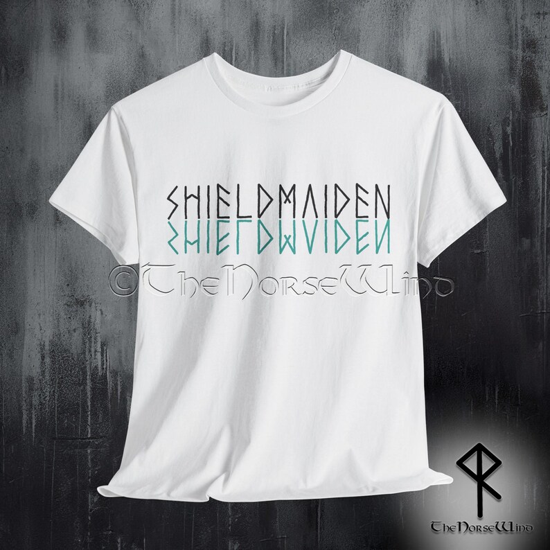 Shieldmaiden Viking T-Shirt, Norse Mythology Tee Shirt, Viking Shield Maiden Valhalla Unisex TShirt Viking Gift for Her, All Sizes S - 5XL