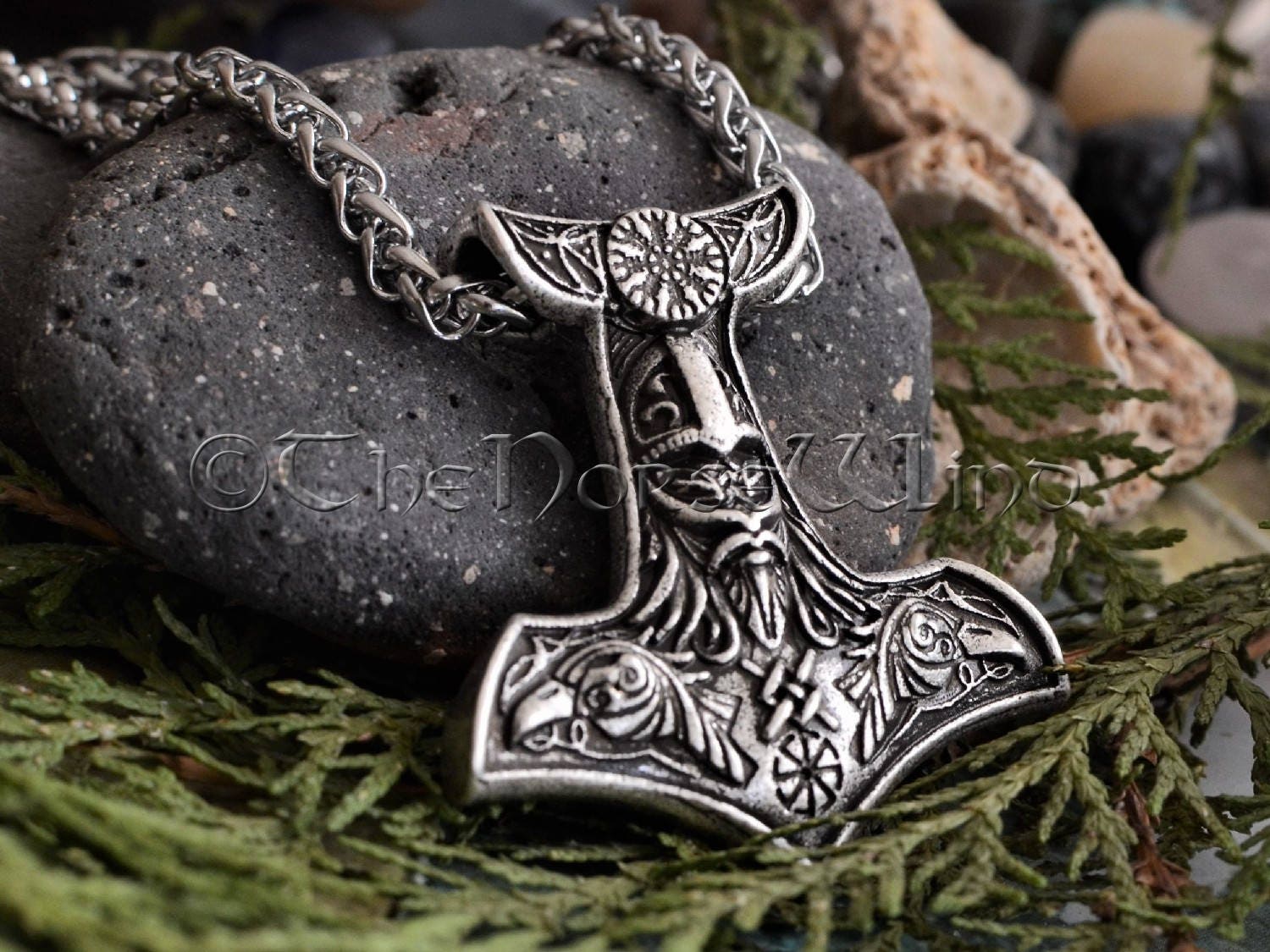 Schlüsselanhänger Slawischer Kolovrat Runen  Mjölnir Odin Thor Slawen Key12 