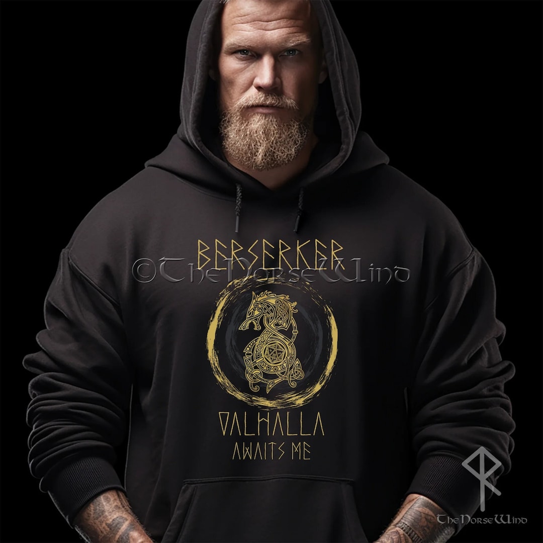 Neverless® Hoodie Herren The North Wikinger Berserker Norwegen