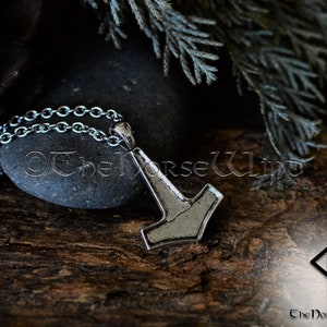 Thor's Hammer Mjolnir Necklace, Viking Necklace, Viking Jewelry, Celtic Thor Hammer Pendant Strength Amulet Norse Mythology Asatru image 8