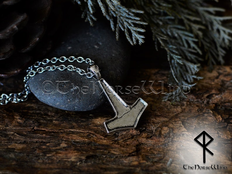 Thor's Hammer Mjolnir Necklace, Viking Necklace, Viking Jewelry, Celtic Thor Hammer Pendant Strength Amulet Norse Mythology Asatru image 8