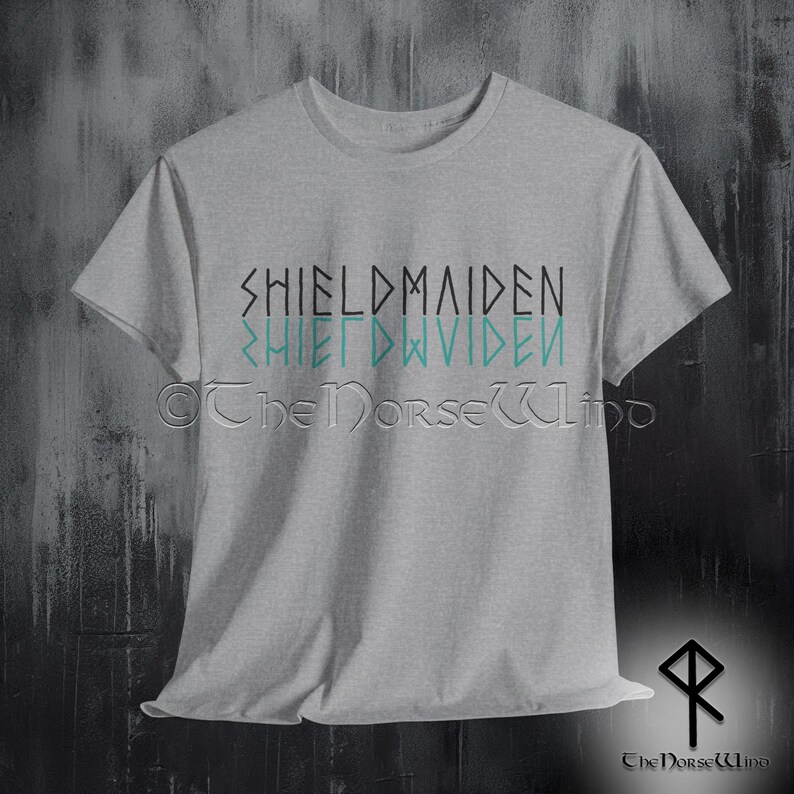 Shieldmaiden Viking T-Shirt, Norse Mythology Tee Shirt, Viking Shield Maiden Valhalla Unisex TShirt Viking Gift for Her, All Sizes S - 5XL