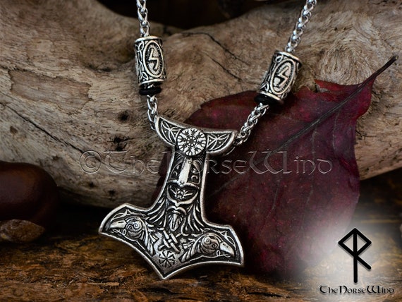 Wickie Und Die Starken Männer Wikinger Halskette Mit Thor Mjolnir | Die Wikinger Taverne Thors Hammer Halskette