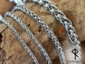 Viking Necklace Stainless Steel Wheat Chain Necklace for Men & Women Spiga Chain, Viking Jewelry - 3mm/4mm/5mm/8mm - 18" - 28" product logo