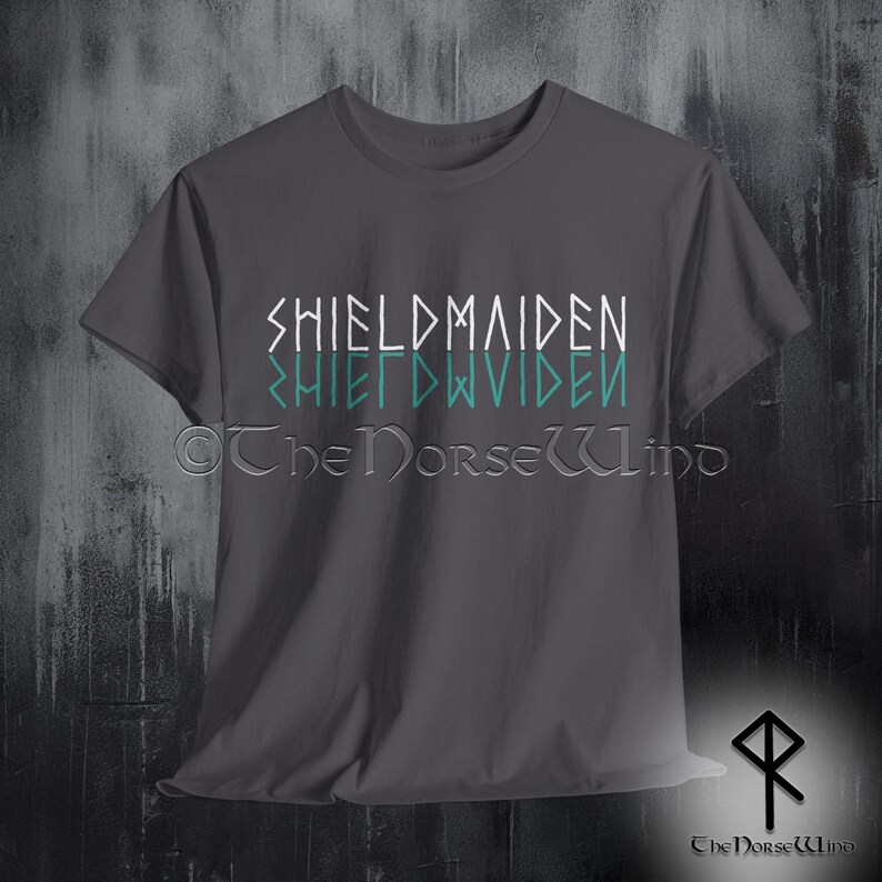 Shieldmaiden Viking T-Shirt, Norse Mythology Tee Shirt, Viking Shield Maiden Valhalla Unisex TShirt Viking Gift for Her, All Sizes S - 5XL