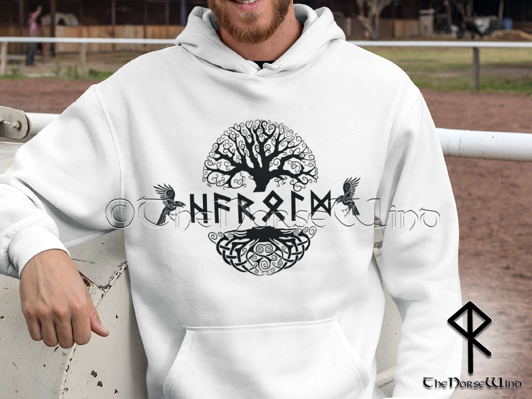 Viking hoodie sweatshirt Clearance