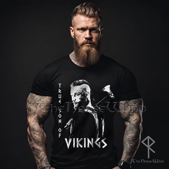 Viking Ragnar T-Shirt - Ragnar Lothbrok Tshirt - Viking Axes Viking Ragnar T-Shirt - Ragnar Lothbrok Tshirt - Viking Axes