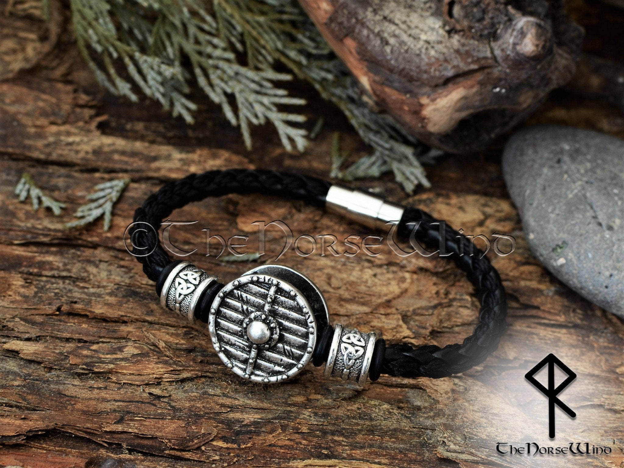 Viking Bracelet, Shield Leather Wristband, Viking Shield Armor Cuff  Bracelet, Norse Steampunk Bracelet, Viking Jewelry, Celtic Jewelry -   Singapore