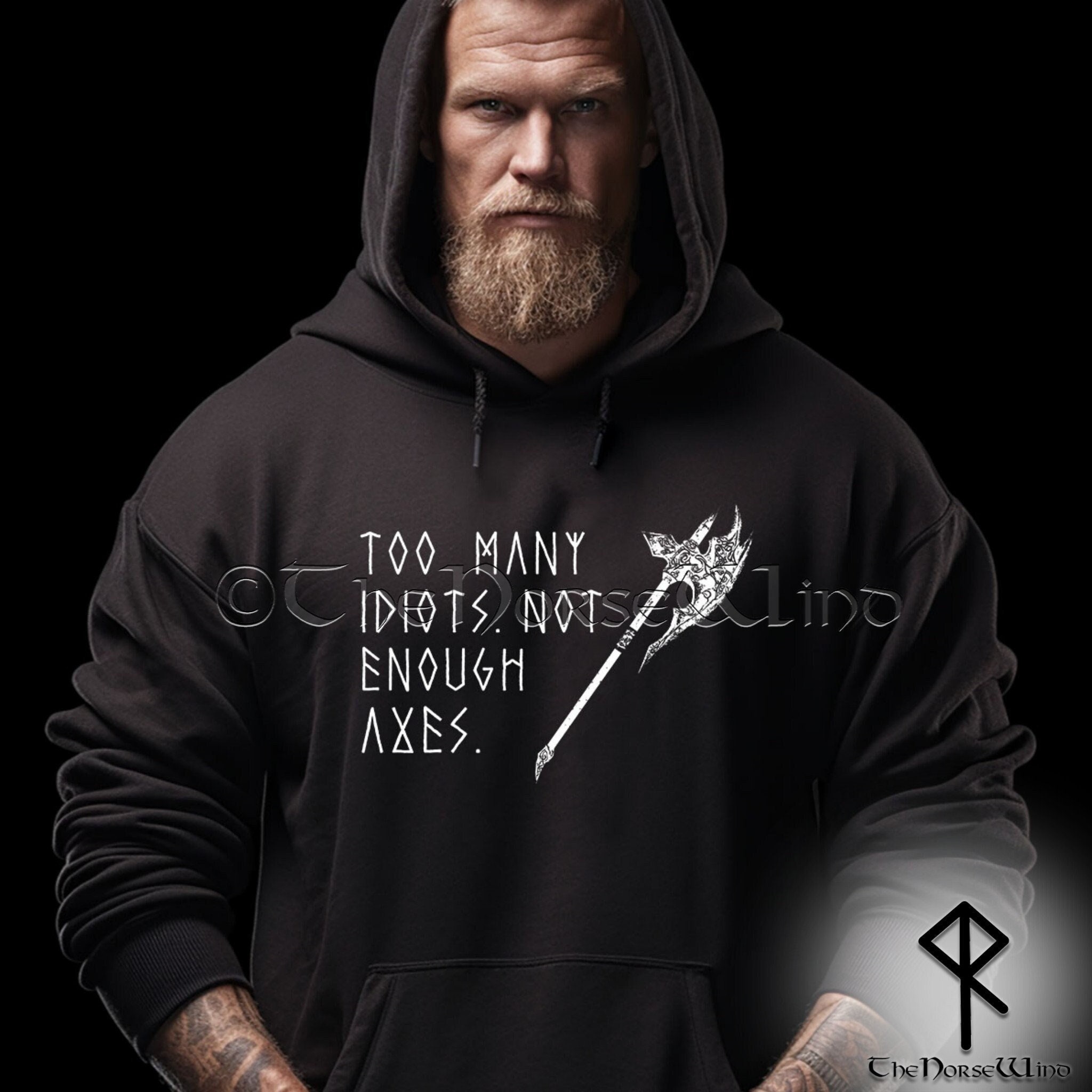 Viking hoodie Etsy Mexico