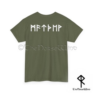 Custom Viking Runes T-shirt - NAME in RUNES - Personalized Norse Mythology Tee, Unisex Futhark Runes Shirt, Viking Dad Gift, Sizes S-5XL