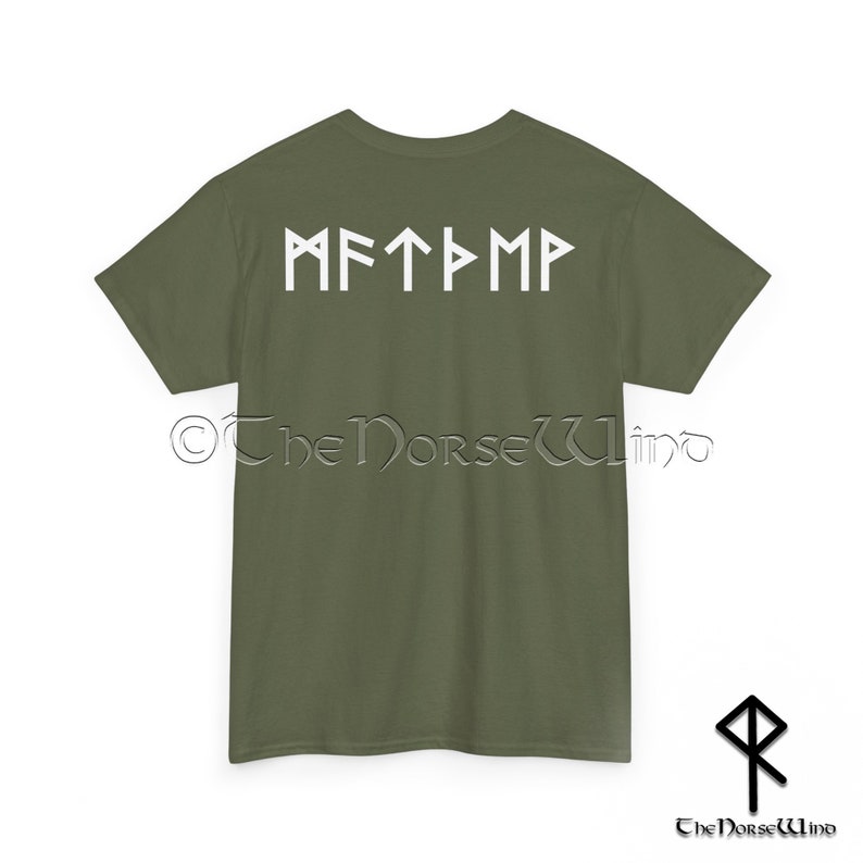 Custom Viking Runes T-shirt - NAME in RUNES - Personalized Norse Mythology Tee, Unisex Futhark Runes Shirt, Viking Dad Gift, Sizes S-5XL