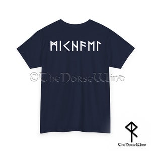 Custom Viking Runes T-shirt - NAME in RUNES - Personalized Norse Mythology Tee, Unisex Futhark Runes Shirt, Viking Dad Gift, Sizes S-5XL