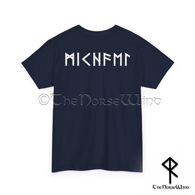 Custom Viking Runes T-shirt - NAME in RUNES - Personalized Norse Mythology Tee, Unisex Futhark Runes Shirt, Viking Dad Gift, Sizes S-5XL